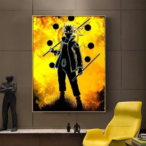 Bandai Naruto Japan Classic Anime Art Poster Canvas Painting Living Room Bedroom Decoration Home Mural Decor Cudros