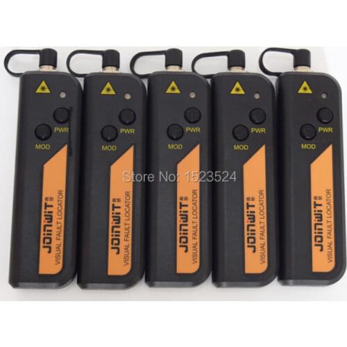 Free Shipping 5pcs/lot 10km 650nm JW3105N Mini Fiber Optical VFL Visual Fault Locator 10mw