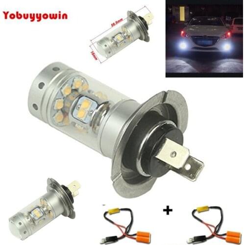 Free Shipping No Error For Car 140W H7 LED Car Bulb 28SMD Car Fog Light DC 12V~24V White lighting Sourcing Sharp CHIPS FOG LIGHT