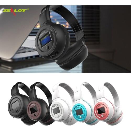 B570 FM Radio Wireless Bluetooth Headphone Foldable Hifi Stereo LCD Display Earphone Handsfree With Mic Headset For iPhone 11