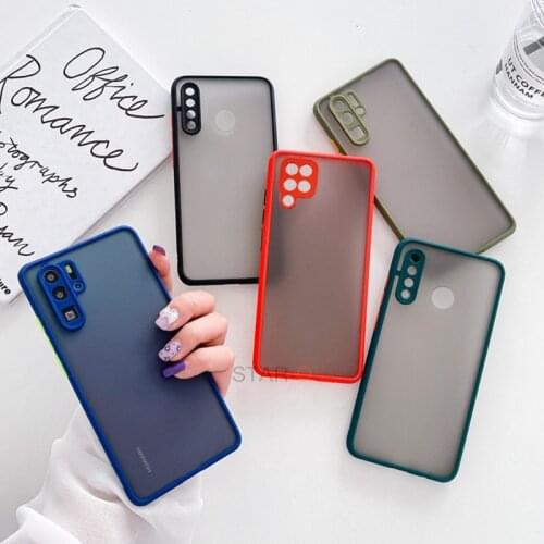 Skin Feel Matte Silicone Hard Phone Case For Huawei P30 P40 Lite Pro Honor 20 Lite Russia 8x 9x 20s Global Nova 5t 3i Back Cover