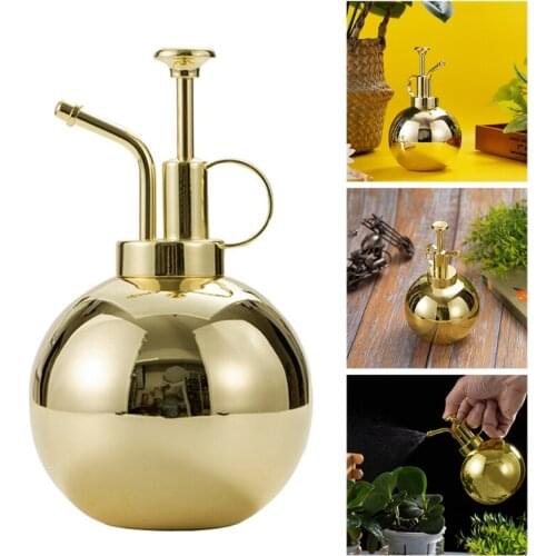 E8BD 500ml Metal Watering Can for Indoor Plants Vintage Mister Spray Bottle Gardening
