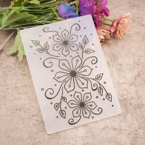 Leaves Embossing folders Plastic For Scrapbooking DIY Template Fondant Cake Photo Album Card Making Em153