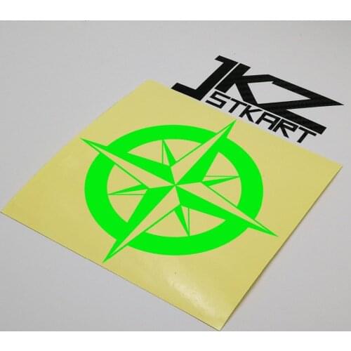 JKZ STKART Vinyl Die Cut Car Sticker Decal Compass 12 x 12 cm For Motor Bike Truck Laptop Decorated Sticker