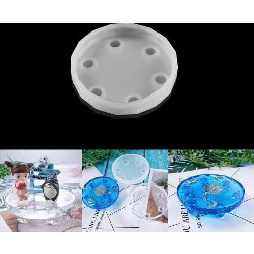 1Pcs Round Irregular Tray Silicone Mold Ball Shape Coaster UV Epoxy Resin Mould for DIY Crafts Jewelry Decoration Making Tools