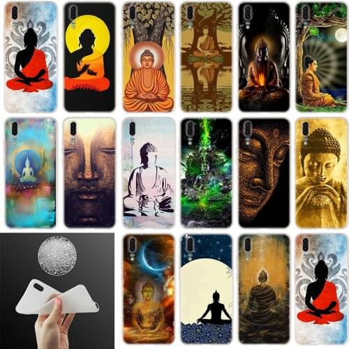 Soft Silicone Case Zen Buddha style For Huawei P40 P30 P20 Pro P10 Plus Lite P Samrt Z 2019 E 2020