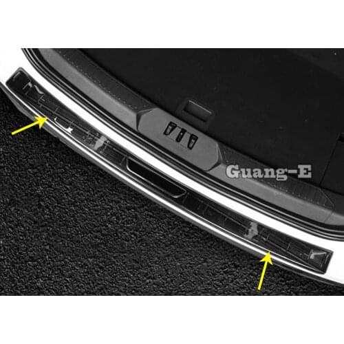Car Cover Styling Back Rear Door Scuff Plate Frame Outside Threshold Trunk Edge Parts For Ford Explorer U625 2019 2020 2021
