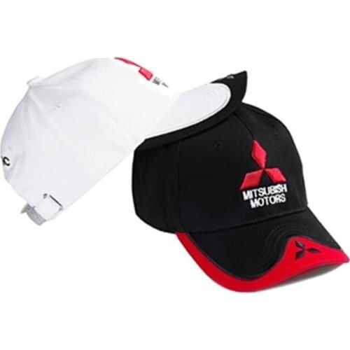 2021 New Fashion Unisex 3D Mitsubishi Hat Adjustable Cap Baseball Cap Hat Leisure Truck Hat