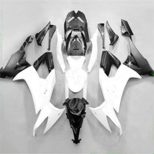 Custom black white motorcycle factory fairing for Kawasaki ZX10R 2008 2009 2010 body Fairing Ninja ZX 10R 08-10