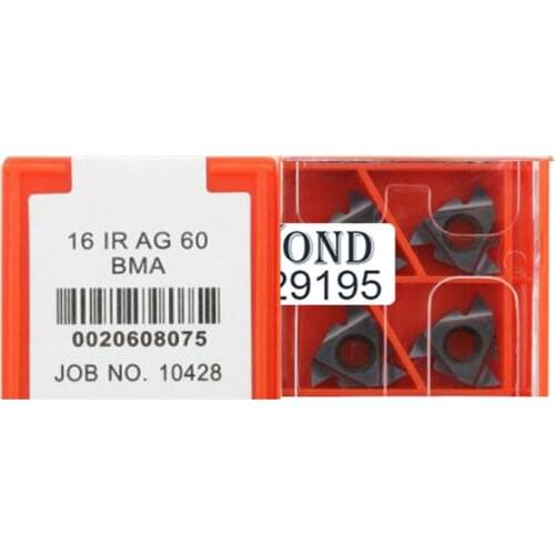 16 IR AG 60 BMA,CARMEX thread turning inserts metric degree EXTERNAL threading insert tool holder boring bar