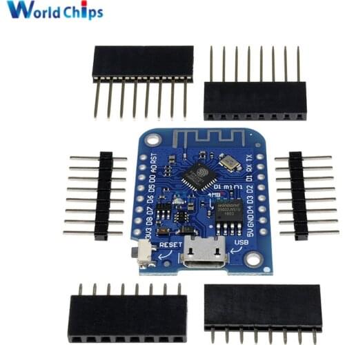 For Wemos D1 Mini V3.0.0 WIFI Internet of Things Development Board Based ESP8266 CH340 CH340G For Arduino Nodemcu V2 MicroPython
