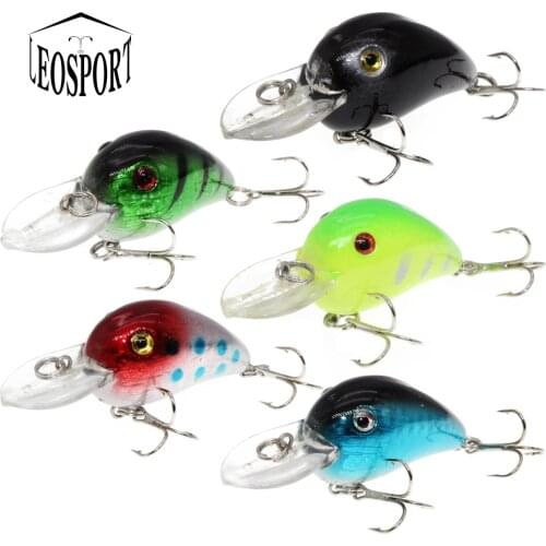 1pcs High Quality 5.4G 6CM Fishing Lures Minnow Crank Bait Crankbait Bass Tackle Treble Hooks Fishing Tackles Hard Baits Pesca