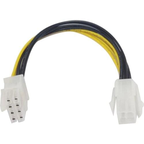 CPU Power Cable Male 4 Pin P4 to Female 8 Pin EPS PC Power Convertor Adapter Cable Connectors Motherboard Connector