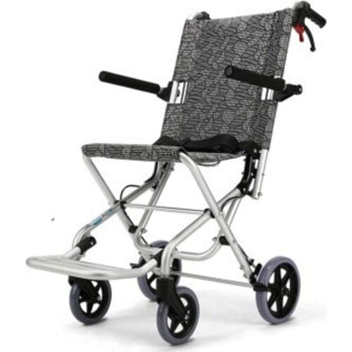 Aluminum alloy thickened material ultra light aircraft wheelchair folding portable mobility scooter for the elderly handicapped