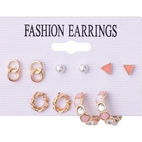 Сережки Earrings Studs Earring Cute Small Earrings Set for Women Pendiente Hombre серьги boucles d’oreilles femme