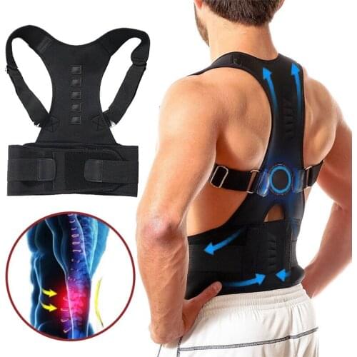 Magnetic therapy posture corrector brace supporter shoulder back support belt menwomen braces and support belt shoulder posture