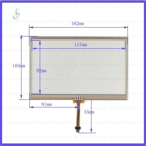 ZhiYuSun 162*104mm this is compatible Touch Screen glass resistive USB touch panel overlay kit TOUCH SCREEN 162*104