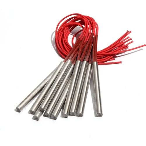 10PCS 12.5mm 98~115mm 201SUS Single Head Dual Heating Pipe 110V/220V/380V Tubular Heater 300/310/330/340/360W Electric Element