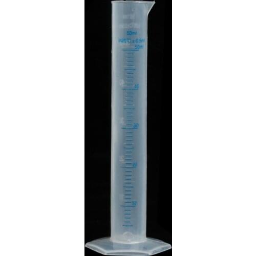 50mL Measuring Cylinder Laboratory Test Graduated Liquid Trial Tube Jar Tool New