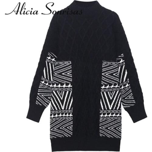 Модные вязаные платья Alicia Sonrisas China At AliExpress