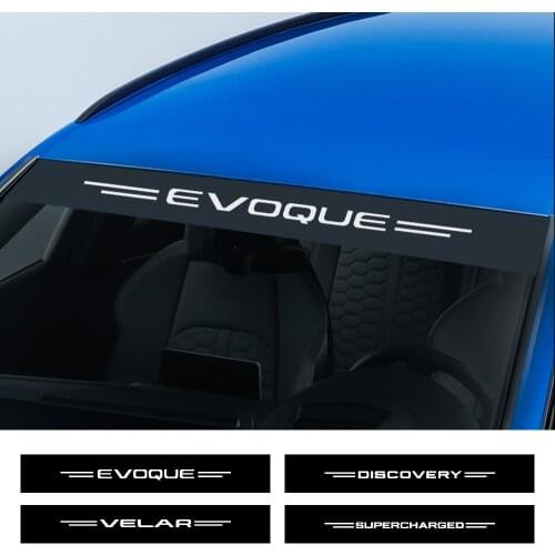 Car Stickers For Land Rover Discovery 3 4 Freelander Evoque Velar Supercharged Autogiography SVR Windshield Sunshade Accessories