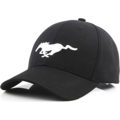 2021Black Baseball Cap Sports Racing Car Mens Sunglasses Moto MUSTANG Car Motocross Hats Cap Racing F1 Motorcycle 3D Embroidery