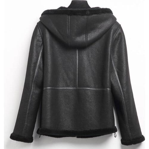 Double-Faced Fur Jacket Autumn Winter Thick Wool Fur Coats Plus Size Jacket Chaquetas Invierno Mujer FG17018 MF510