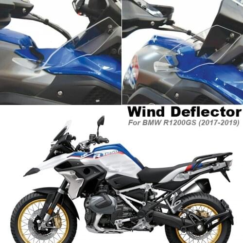 Clear or Grey Windshield Windscreen Wind Deflector Screen For BMW R1200GS/ Rally 2018 or R1200GS / HP/ Rallye / Exclusive 2019
