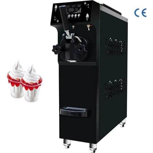 Customized 12L / H Capacity Ice Cream Machine Commercial Soft Ice Cream Machine One Flavor Soft Ice Cream Making Machine