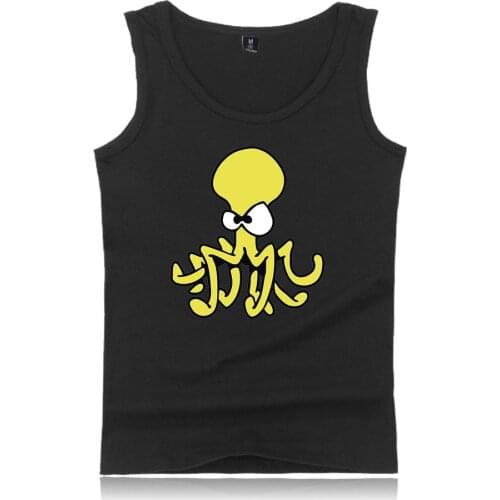 Fashion Octopus Print Tank Top Men Bodybuilding Sleeveless Shirt Fitness Tank Tops Summer Vest Debardeur Homme Musculation Tops