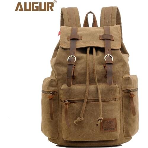 Fashion Men Women Canvas Backpacks Laptop Daypacks Large Capacity Teenage Student School Bags Big Travel Rucksack Retro Backpack