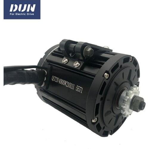 Powerful QS 4000W 138 90H 100kmh Mid Drive Motor Sprocket Design for Electric Motorcycle 72V