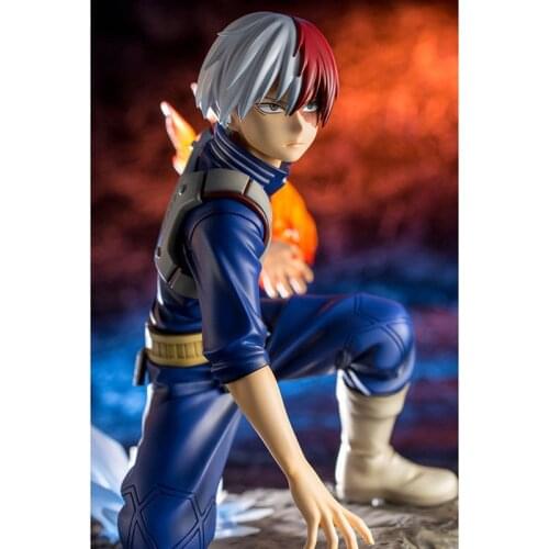 My Hero Academia Todoroki Shoto Half kneeling Ver. PVC Action Figure No Hero Izuku Midoriya Deku Bakugou Katsuki Model 15cm