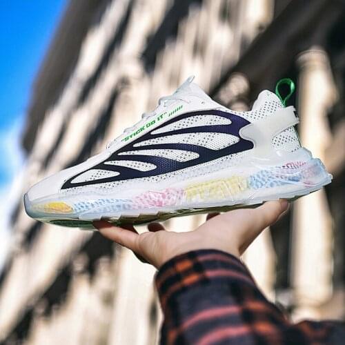 2021 New Trendy Shoes Mens Trendy Shoes Coconut Summer Breathable Running Sports Shoes Casual Running Shoes