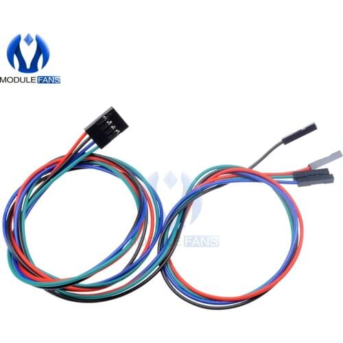 4P 4Pin 0.7M 70cm Cable Set Female To Female Jumper Wire For Arduino 3D Printer Reprap