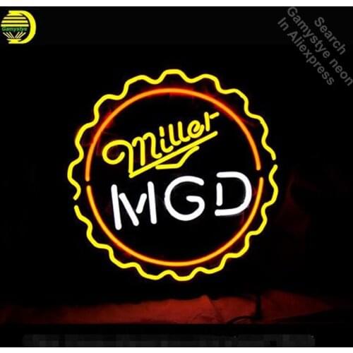 Neon Sign MGD Miller Lite Genuine Draft neon Light Sign Custom Brand Design Restaurant Hotel Neon signs for sale