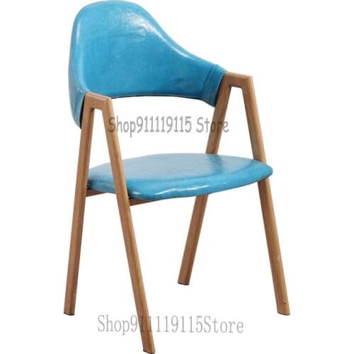 Nordic Dining Chair Leisure Lazy Back Chair Household Desk Stool Simple A-shape Chair Dining Room Milk Tea Shop Table Chair