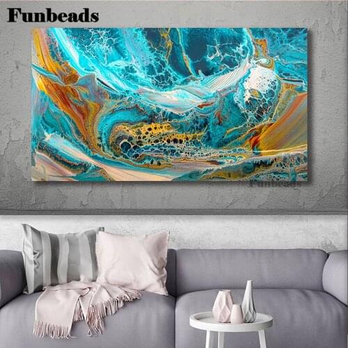 New Arrivals 5D Diamond Painting Full Square Diamond Mosaic Abstract Deluge Wall Art Landscape Diamond Embroidery FF5556