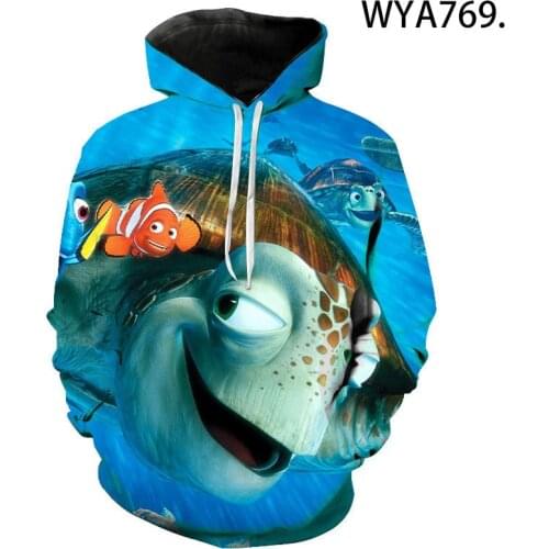 New Casual Finding Nemo Sweatshirts 3D Printed Men Women Children Hoodies Long Sleeve Pullover Streetwear Boy Girl Kids Jacke