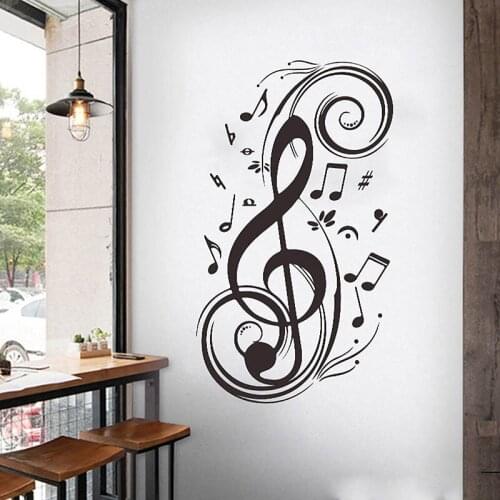 Simple Wall Sticker Musical Note Pattern Wall Decal Home Decor B1