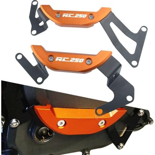 Motorcycle Engine Protector Engine Guard Case Slider Cover Protector Crap Flap Set For RC250 RC 250 2017 2018 2019 2020