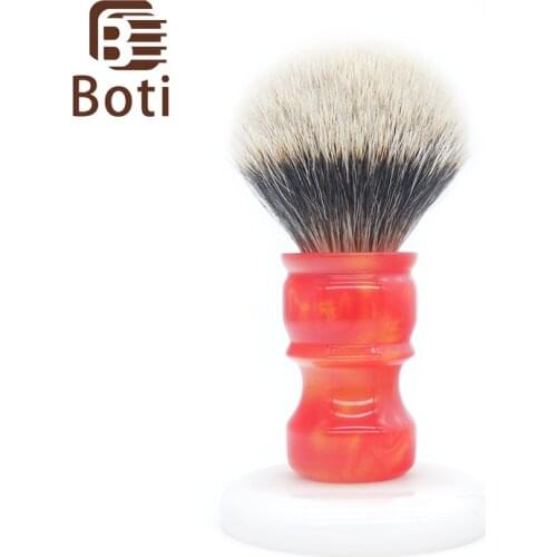 Boti Brush- Sunrise Whole Shaving Brush Captain three Band Badger Hair Knot with Sunrise Resin Handle Handmade Beard Brush