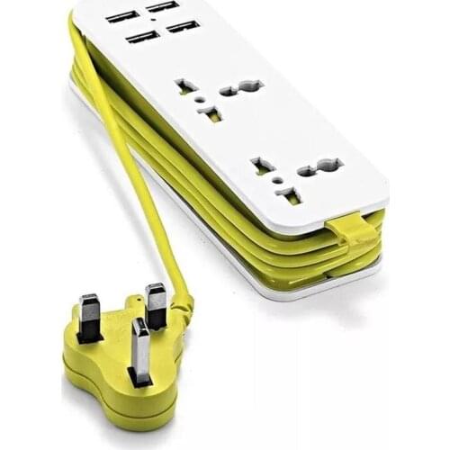 Plug Socket USB Charging Station Outlets US EU UK Plug 1.5m Extension Cord Portable Electric Power Strip EU Power Strip