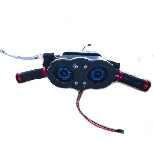 LED Handlebars Gauges Control For Childrens Simulation Motorcycle Racing Arcade Game Machine DIY