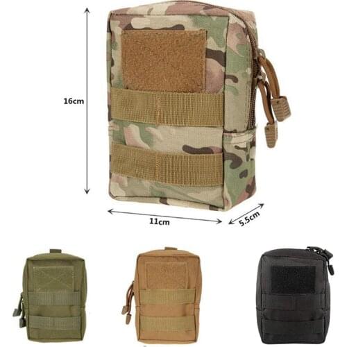 Tactical Molle EDC Tool Bag Pouch Nylon Military Waist Bag Outdoor Phone Case Pack Airsoft Durable Mag Pouch Hunting Accessories