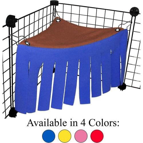 Corner Fleece Forest Hideout for Guinea Pigs, Ferrets, Chinchillas, Hedgehogs, Dwarf Rabbits and Other Small Pets