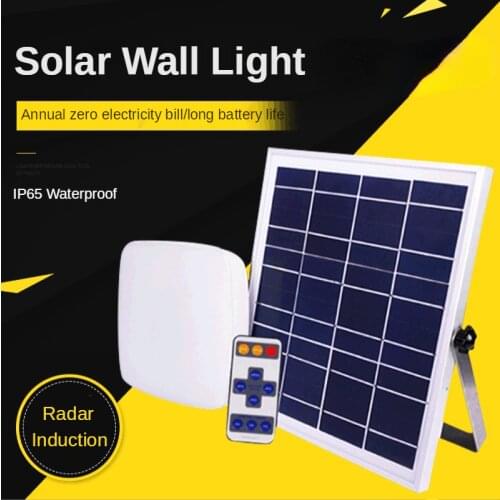 Outdoor Solar Wall Lamp Private Balcony Radar Ceiling Lamp LED Remote Control Solar Ceiling Lamp