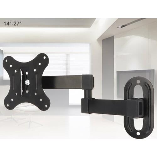 Universal 10KG Adjustable TV Wall Mount Bracket Flat Panel TV Frame for 14-24 Inch support 14-27inch LCD LED Monitor Flat Pan