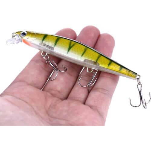 1Pcs Minnow Fishing Lure 110mm 13g Hard Artificial Bait Slow Sink 3D Eyes Wobblers Sea Fishing Pesca