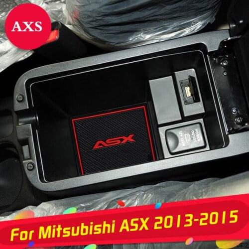 15PCS For Mitsubishi ASX 2013 2014 2015 Car Accessories Stickers 3D Rubber Mat Non-slip Mat Interior Cup Pad Door Groove Mat